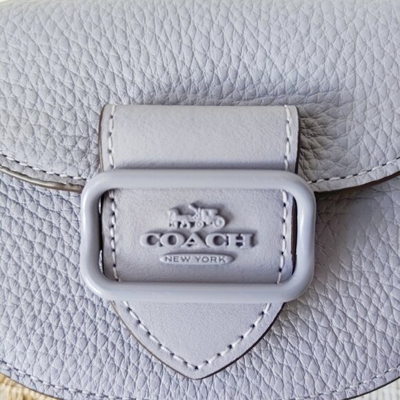 Coach Light Purple Leather Crossbody Bag - Picture 7 of 12